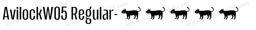 AvilockW05 Regular字体转换